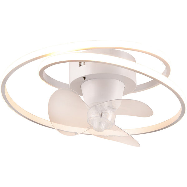 HLW LED LED plafondlamp met ventilator - Trion Muaz 38W dimbaar