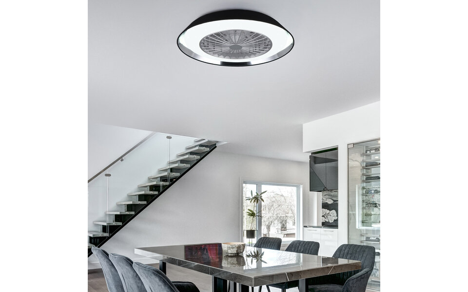 HLW LED Trion Berga 30W LED plafondlamp met ventilator, dimbaar