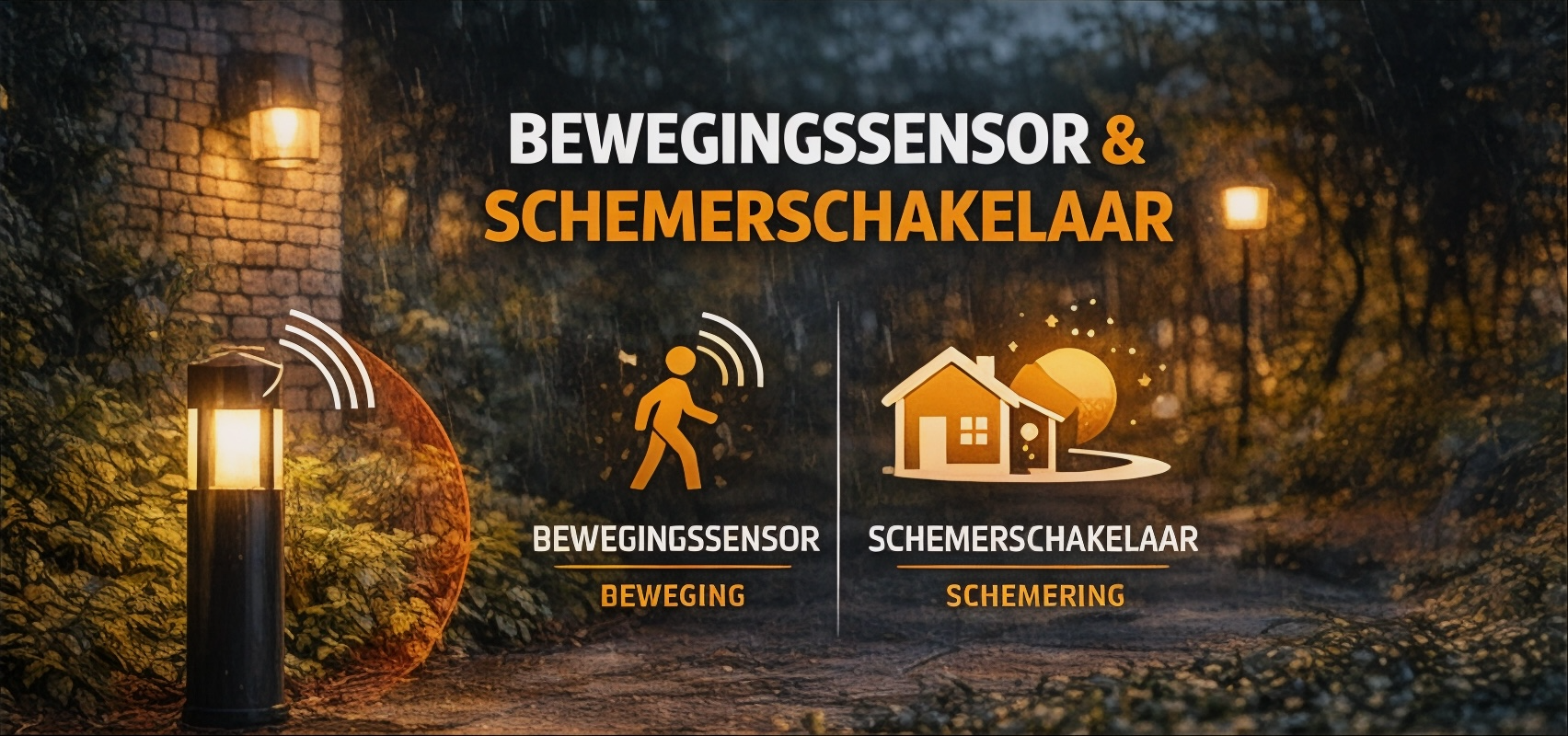 Bewegingssensor & schemerschakelaar
