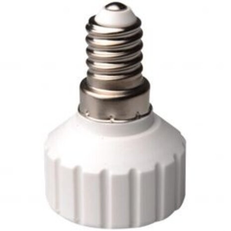 Eenvoudige LED Omvormer Converter van E14 naar GU10 Fitting - Wit
