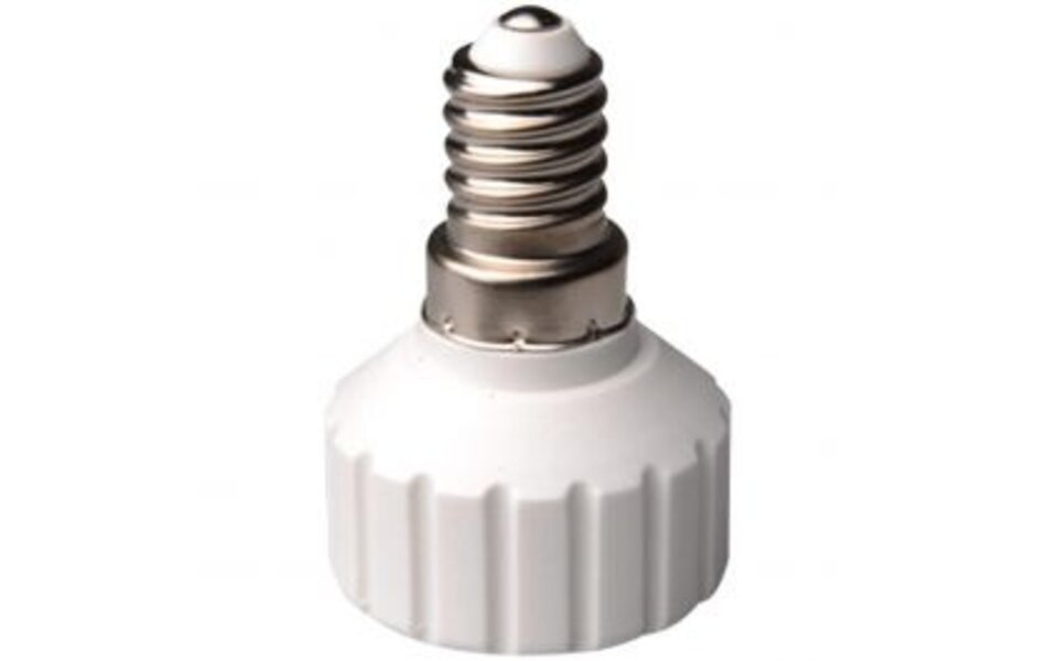 HLW LED Simple LED Converter from E14 to GU10 Fitting - White