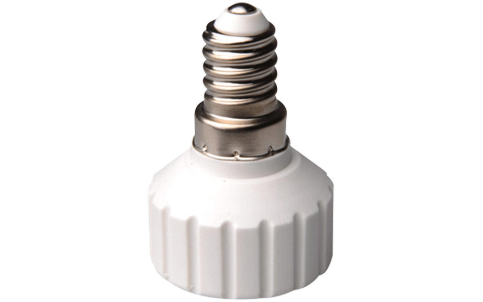 HLW LED Simple LED Converter from E14 to GU10 Fitting - White