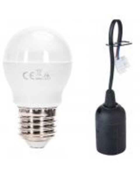 HLW LED E27 Fitting/Houder Zwart - Verhuisfitting met 15cm Draad | LED Toebehoren