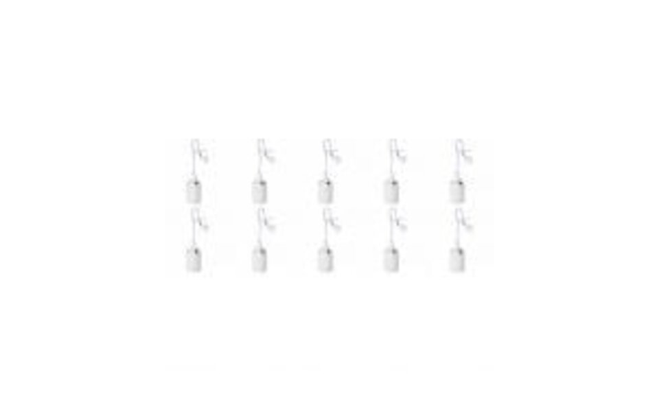 HLW LED Verhuisfitting Set 10 Stuks - E27 Fitting 15W LED Toebehoren - Helder Koud Wit 6500K