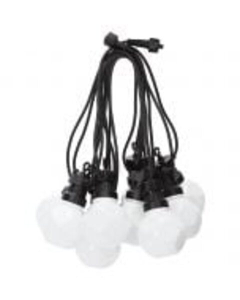 HLW LED Prikkabel Lichtsnoer 10m met 10 E27 Lamp Fittingen - 750W LED Toebehoren