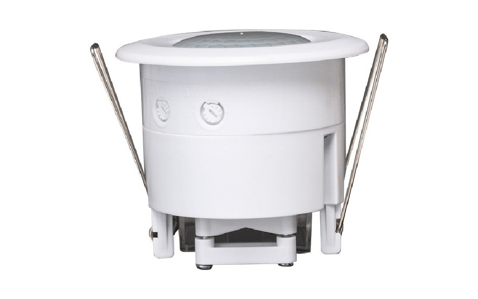 HLW LED Aigi Motion Sensor Recessed Round Matte White - 360° detection and 8m range, ideal LED accessory
