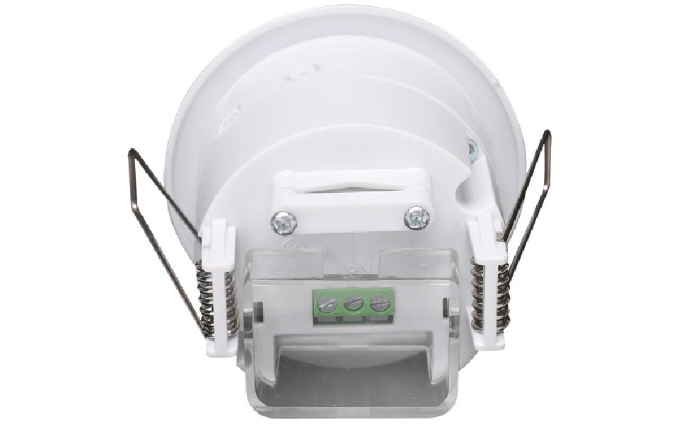 HLW LED Aigi Motion Sensor Recessed Round Matte White - 360° detection and 8m range, ideal LED accessory