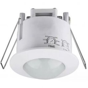 Motion sensor Prixa Hatron - Recessed Round Matt White 360°
