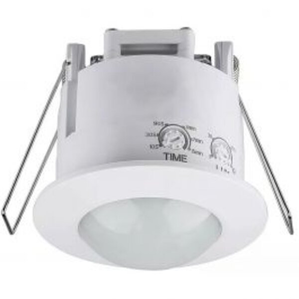 HLW LED Motion sensor Prixa Hatron - Recessed Round Matt White - 360° Detection & LED Accessories