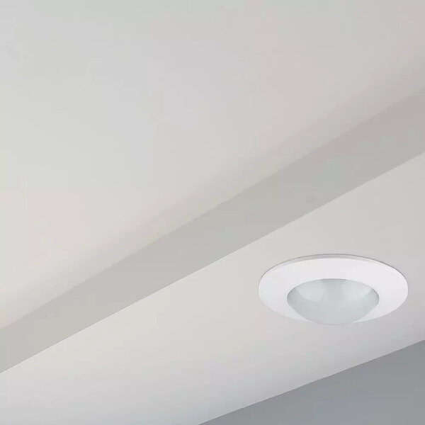 HLW LED Bewegingssensor Prixa Hatron - Inbouw Rond Mat Wit - 360° Detectie & LED Toebehoren