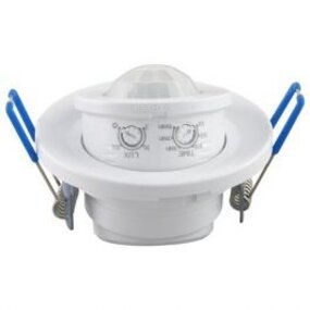 Motion sensor Rovy - Recessed Round Matt White, 360° Detection