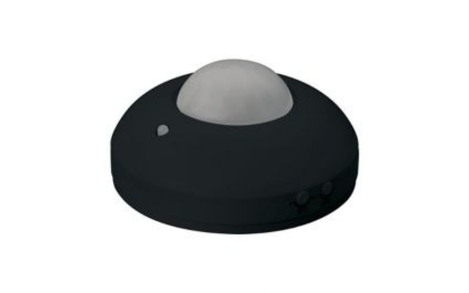 HLW LED Bewegingssensor LED toebehoren - Opbouw Rond Mat Zwart 360° 6m