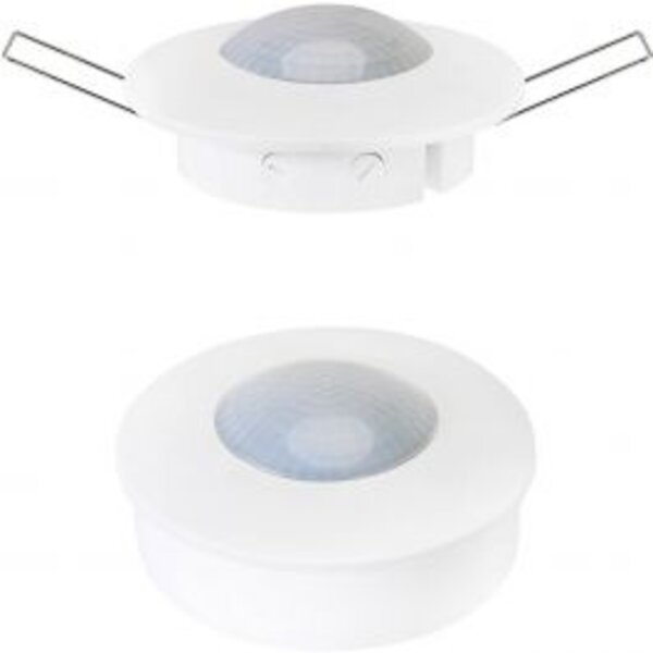 HLW LED Kozolux Motion Sensor 300W LED - 6m Range, 360° Detection, Recessed & Surface Mount