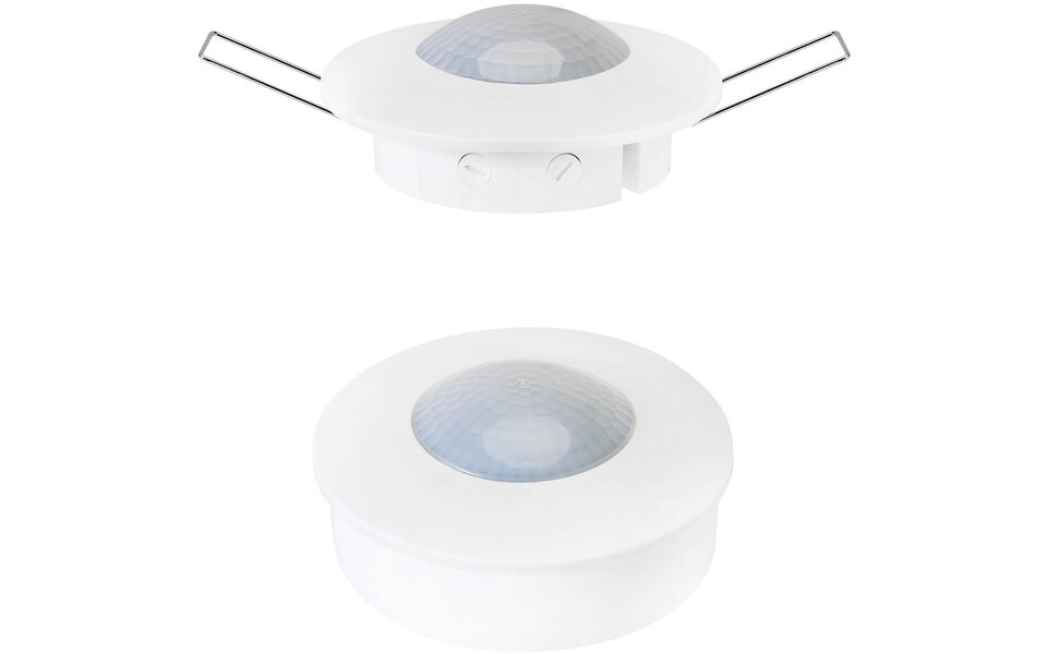 HLW LED Kozolux Motion Sensor 300W LED - 6m Range, 360° Detection, Recessed & Surface Mount