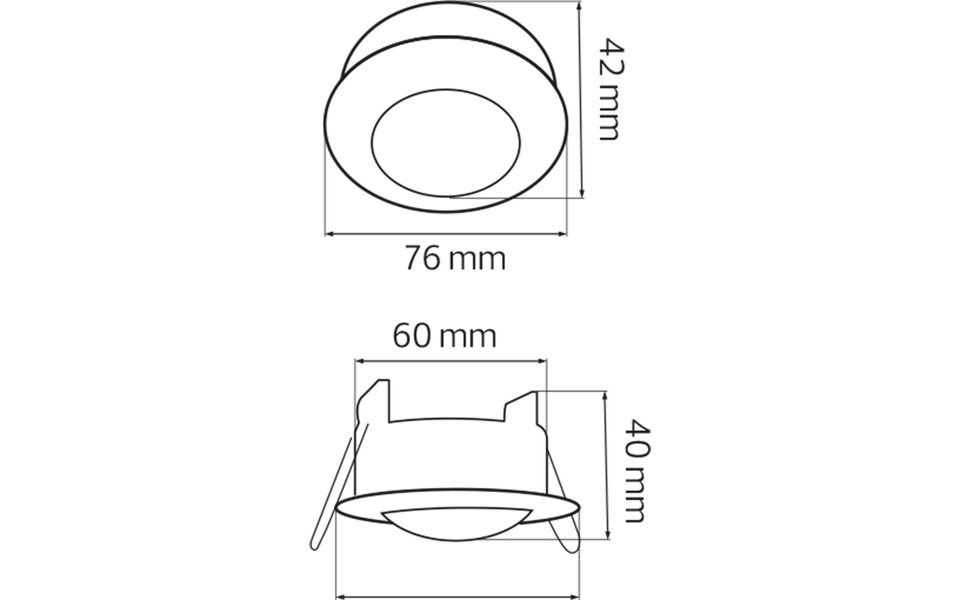 HLW LED Kozolux Motion Sensor 300W LED - 6m Range, 360° Detection, Recessed & Surface Mount