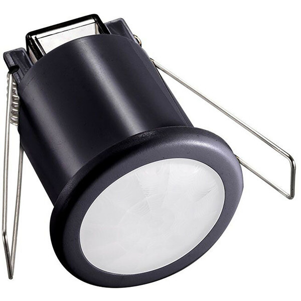 HLW LED Kozolux Motion Sensor PIR 200W LED Accessories - 6m, 360° Detection, Recessed, Black