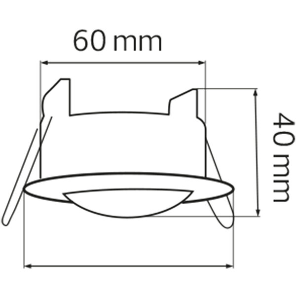 HLW LED Kozolux Motion Sensor PIR 6m 360° - 300W LED Accessories, White, Recessed