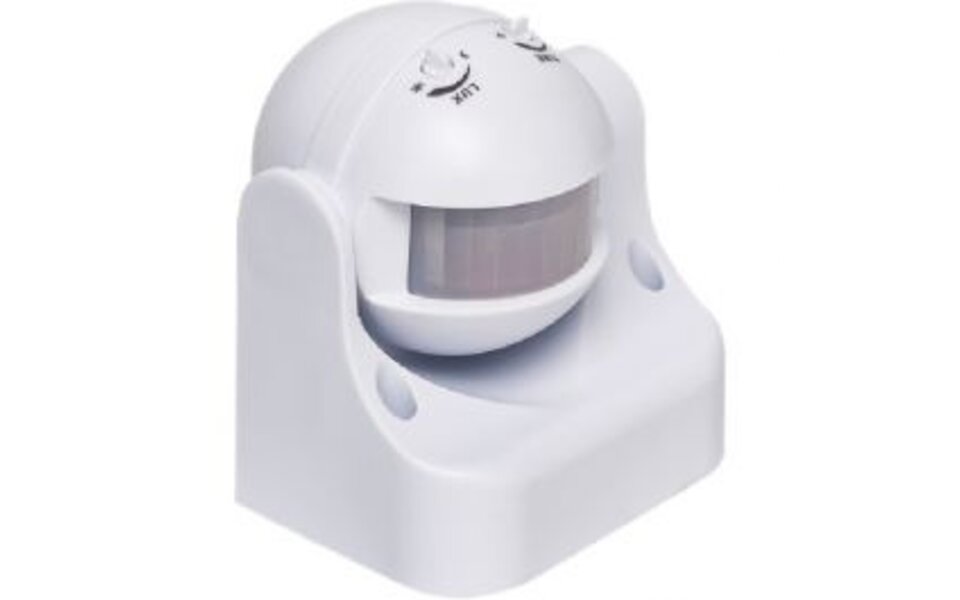 HLW LED Motion sensor Aigi Infy - Round LED accessories, 180° detection & 12m range, splash-proof