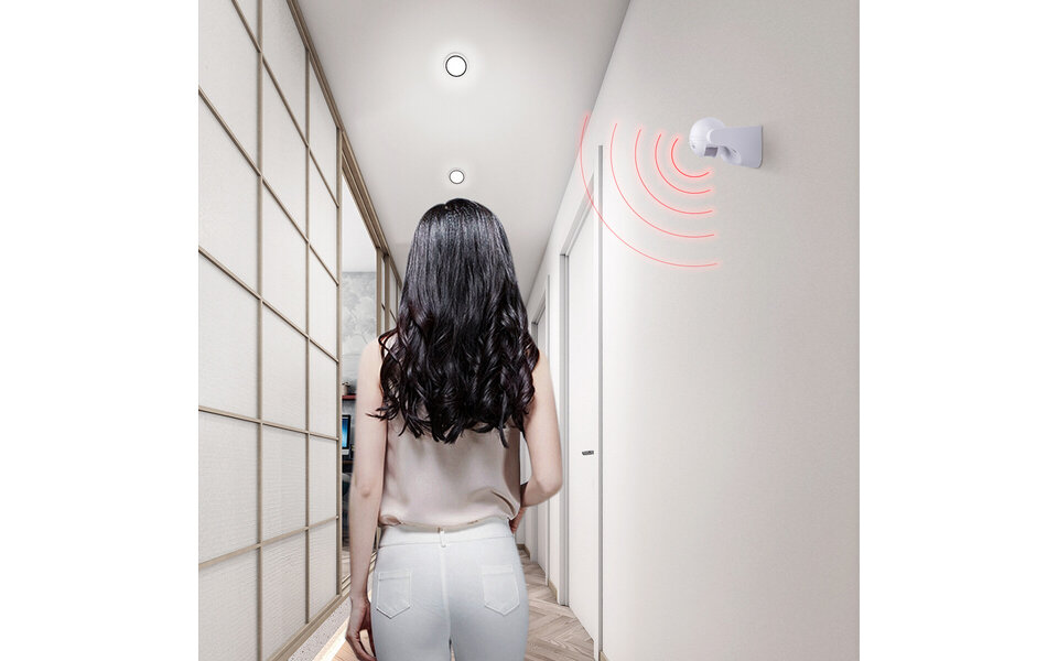 HLW LED Bewegingssensor Aigi Infy - Ronde LED toebehoren, 180° detectie & 12m bereik, spatwaterdicht HLW LED Bewegingssensor Aigi Infy - Ronde LED toebehoren, 180° detectie & 12m bereik, spatwaterdicht