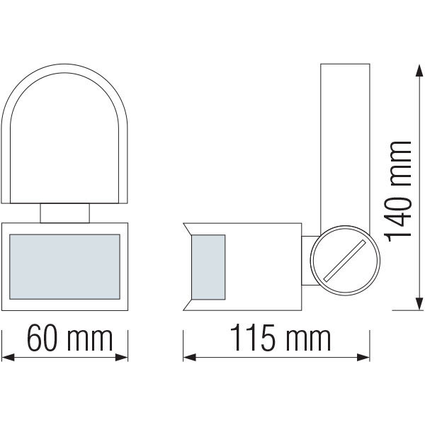 HLW LED Bewegingssensor LED Toebehoren - Ronde Opbouw 180° Detectie, 8m Verstelbaar, Mat Wit