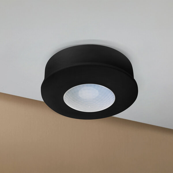 HLW LED Bewegingssensor PIR Kozolux 6m - 360° Detectie - Max 300W LED Toebehoren Zwart