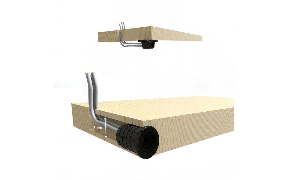 Velvalux Velvalux Bewegingssensor voor LED Trapverlichting - Inbouw & Opbouw - Set van 2 Zwarte Sensoren