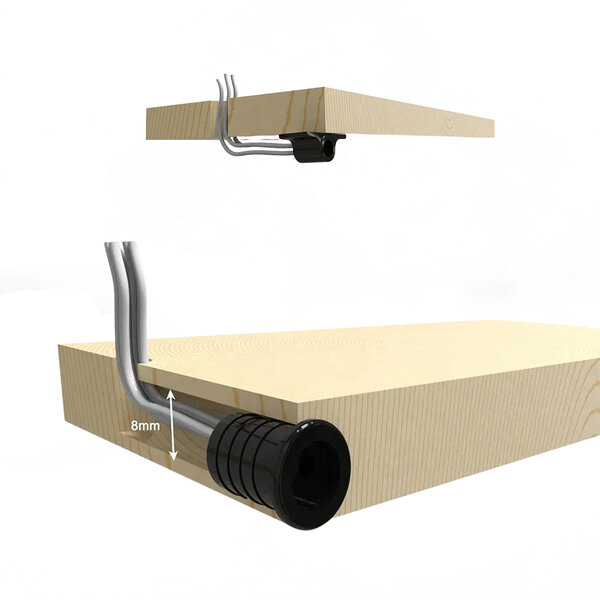 Velvalux Velvalux Bewegingssensor voor LED Trapverlichting - Inbouw & Opbouw - Set van 2 Zwarte Sensoren