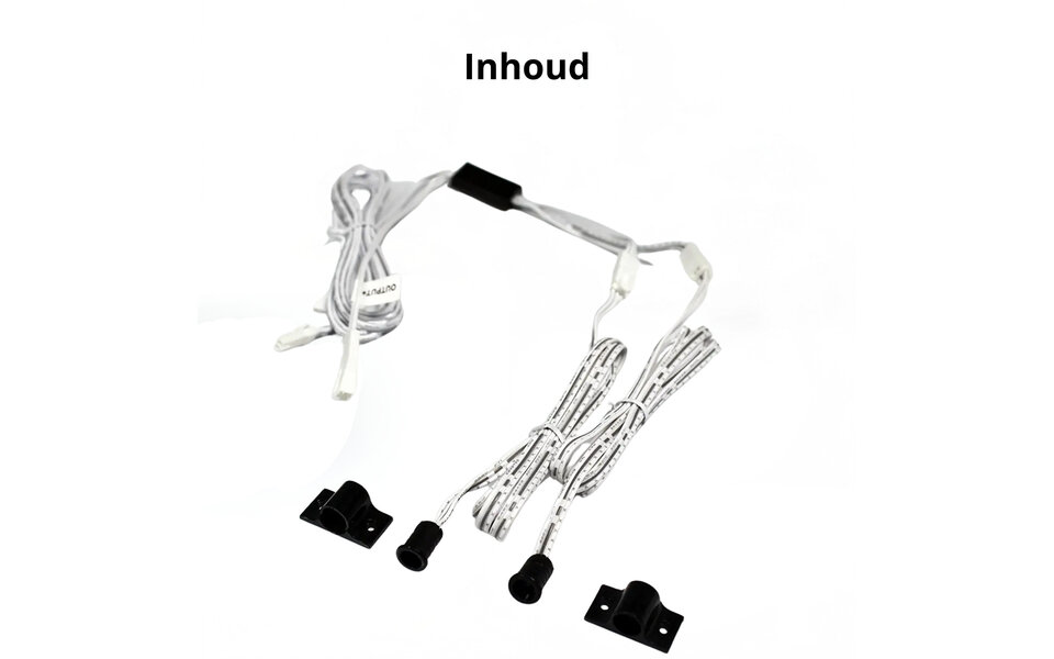 Velvalux Velvalux Bewegingssensor voor LED Trapverlichting - Inbouw & Opbouw - Set van 2 Zwarte Sensoren