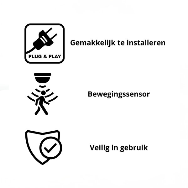 Velvalux Velvalux Motion Sensor for LED Stair Lighting - Recessed & Surface Mounted - Set of 2 Black Sensors