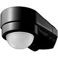 Motion sensor Viron Muci - Surface-mounted Round Matte Black, 180° range, LED accessories