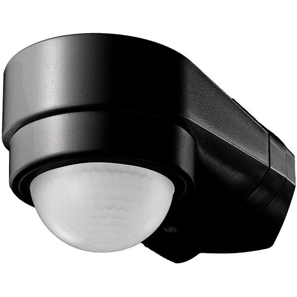 HLW LED Bewegingssensor Viron Muci - Opbouw Rond Mat Zwart, 180° bereik, LED toebehoren