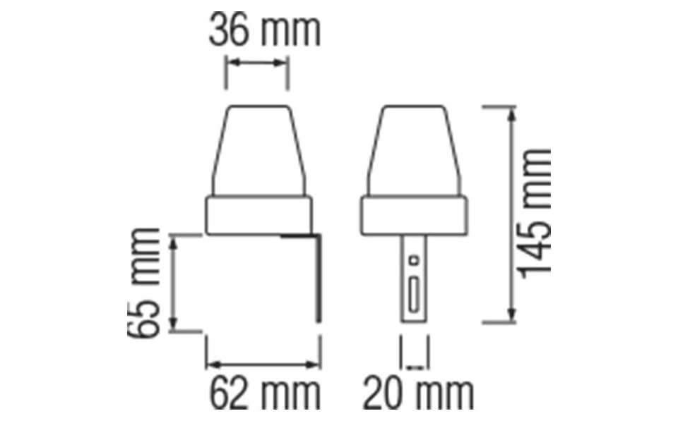 HLW LED Twilight Switch 1200W IP44 - Splashproof LED Accessories with Motion Sensor