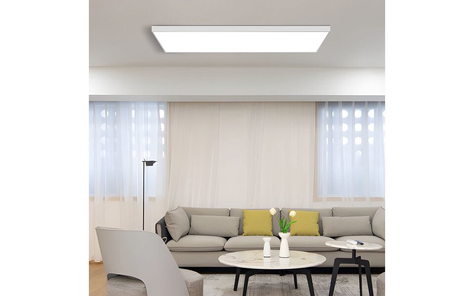 Velvalux Velvalux LED Panel Surface Mount Frame 30x120 - Aluminum White - LED Accessories