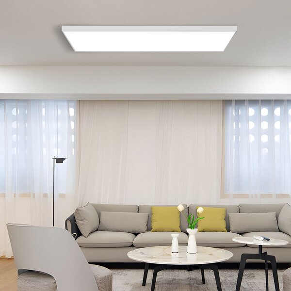 Velvalux Velvalux LED Panel Surface Mount Frame 30x120 - Aluminum White - LED Accessories