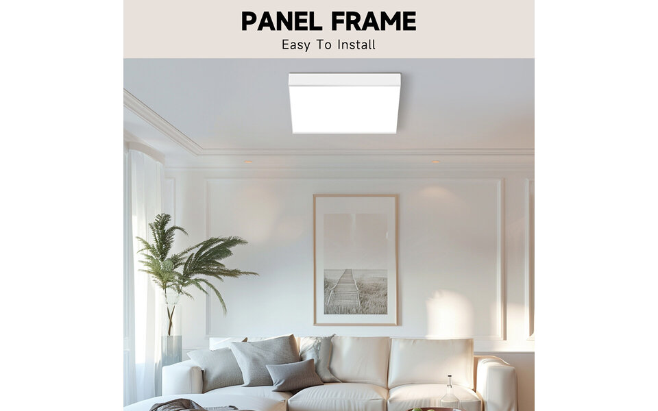 Velvalux Velvalux LED Paneel Opbouw Frame 60x60 Wit Aluminium - LED toebehoren