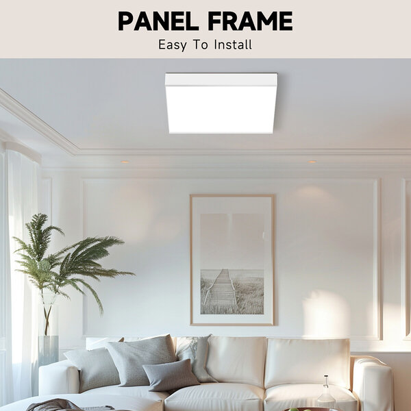 Velvalux Velvalux LED Paneel Opbouw Frame 60x60 Wit Aluminium - LED toebehoren