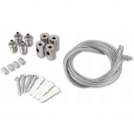 LED Panel Mounting Set 1 Meter - 4 Steel Wires | Durable LED Accessories for Flexible Installation