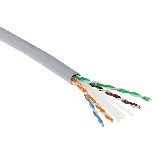 HLW LED Cat6 UTP 305m network cable with rigid core - Perfect for LED accessories & light cords
