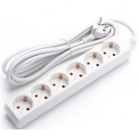 Power Strip Extension Cord 3680W - 6 Outlets - LED Accessories