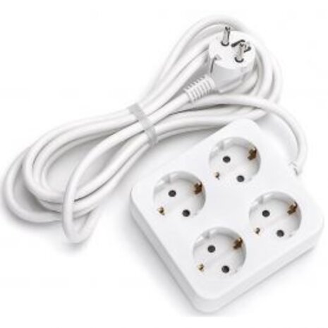 Aigi Urvan Power Strip Extension Cord 3680W with 4 Outlets and Plug