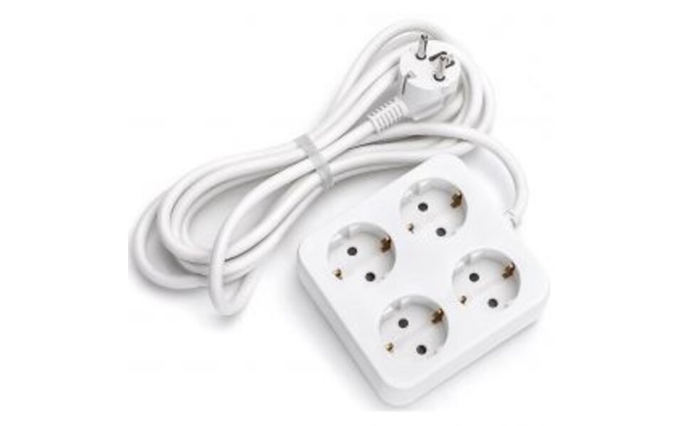 HLW LED Aigi Urvan Power Strip Extension Cord 3680W with 4 Outlets and Plug