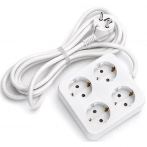 HLW LED Aigi Urvan Power Strip Extension Cord 3680W with 4 Outlets and Plug
