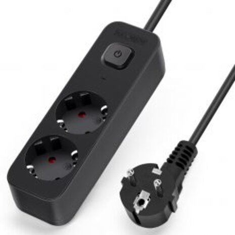 Aigi Quino Power Strip with Switch - 3680W LED Accessories, 3m Extension Cord