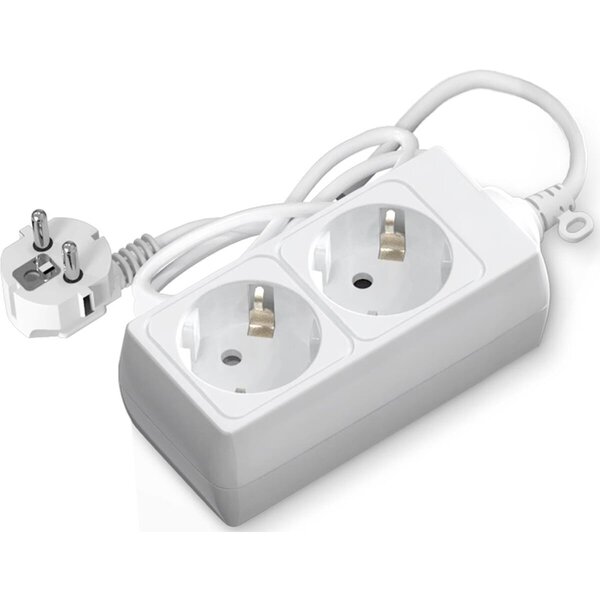 HLW LED Aigi Synci Stekkerdoos 3680W - 2 Stopcontacten & Verlengsnoer 1,5m - LED Toebehoren