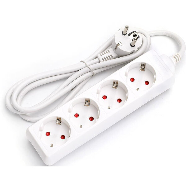 HLW LED Aigi Wayne Power Strip Extension Cord 3680W - 4 Outlets - 1.5m - LED Accessories