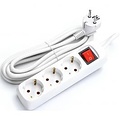 Aigi Antris Power Strip with Switch - 3 Outlets, 3m Extension Cord, 3680W LED Accessories