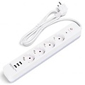 Power strip with USB – 4 sockets & 3 USB-A, extension cord 1.5m, LED accessories Power strip with USB – 4 sockets & 3 USB-A, extension cord 1.5m, LED accessories