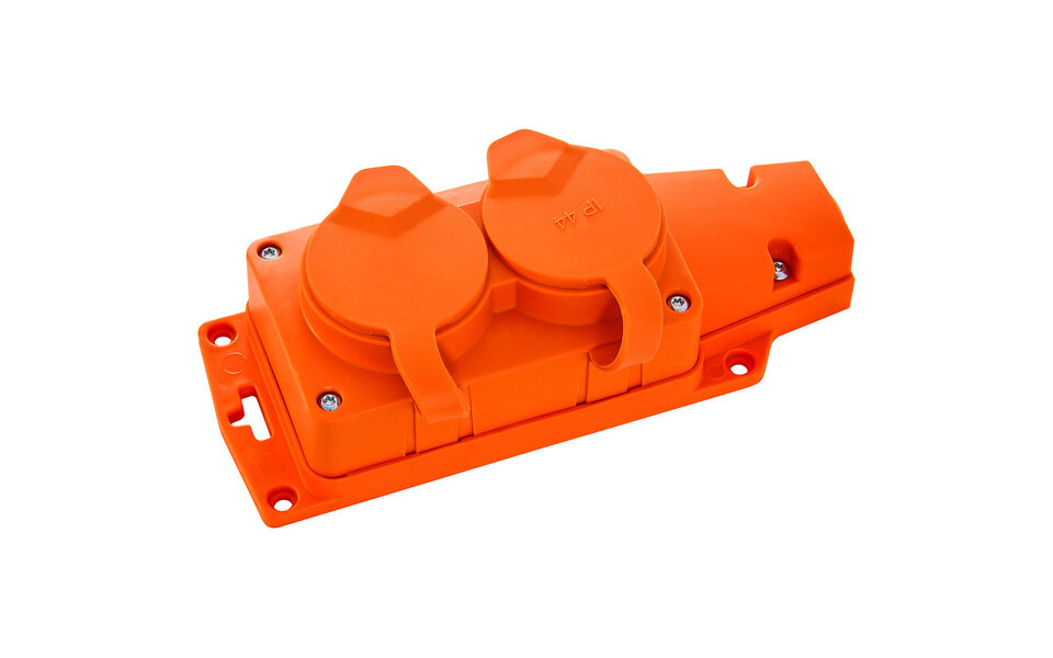 HLW LED Stekkerdoos Buiten IP44 met 2 Stopcontacten en Randaarde - Ideaal LED Toebehoren