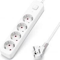 Power Strip with Switch 3680W - 4 Sockets & Extension Cord