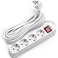 Power Strip with Switch & 5m Extension Cord - 4 Outlets for LED Accessories